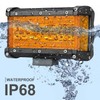 Auto Power Plus Amber LED Pod Lights Side Shooter 2pcs