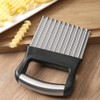 Potato Crinkle Cutter, Stainless Steel Potato Chipper Suitable for Fruits