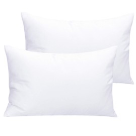 NTBAY Microfiber Toddler Pillowcases with Envelope Closure, 2 Pack 100% Brushed Microfiber Super Soft Travel Kids Nursery Pillow Cases, 14"x20" Fits Pillows Sized 12"x16" 13"x18" 14"x19", White