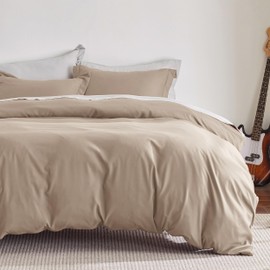 Bedsure Hazel Duvet Cover Queen Size - Soft Double Brushed Duvet Cover for Kids with Zipper Closure, 3 Pieces, Includes 1 Duvet Cover (90"x90") & 2 Pillow Shams, NO Comforter