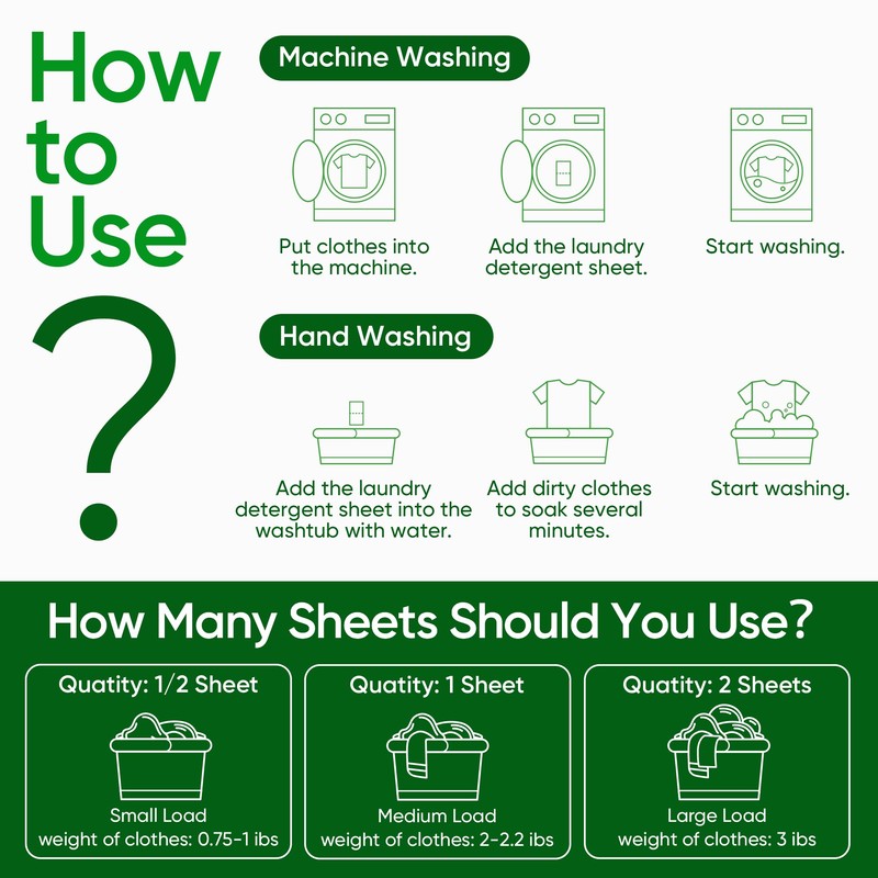 Travel Laundry Detergent Sheets Fisroa 300 Loads Eco-friendly Washing Detergent