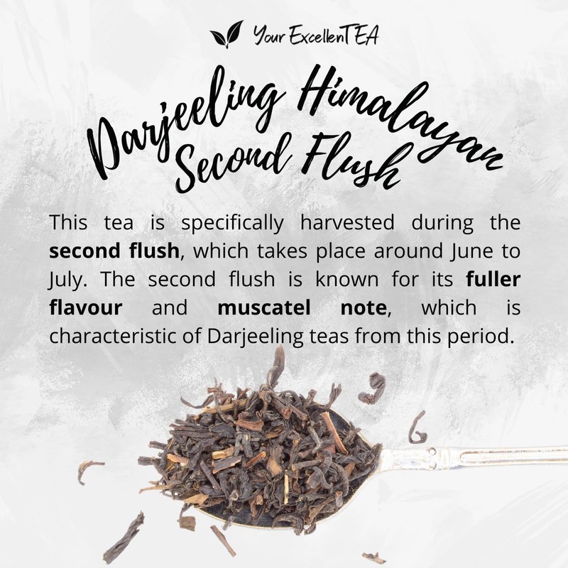 Darjeeling Tea (50g) Black Loose Leaf Tea Indian Himalayan Second