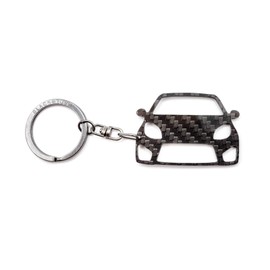 BlackStuff Carbon Fibre Keyring Compatible with Twingo II RS GT 2007-2012 BS-684, Black
