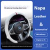 Napa Nappa Leather Centering Mark Steering Wheel Cover New Quick