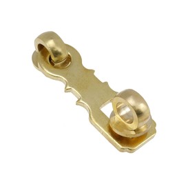 Chinflly Padlock Hasp Door Clasp,Antique Heavy Duty Door Hasp,Vintage Solid Brass Gate Latch Lock,Light Brass Hasp