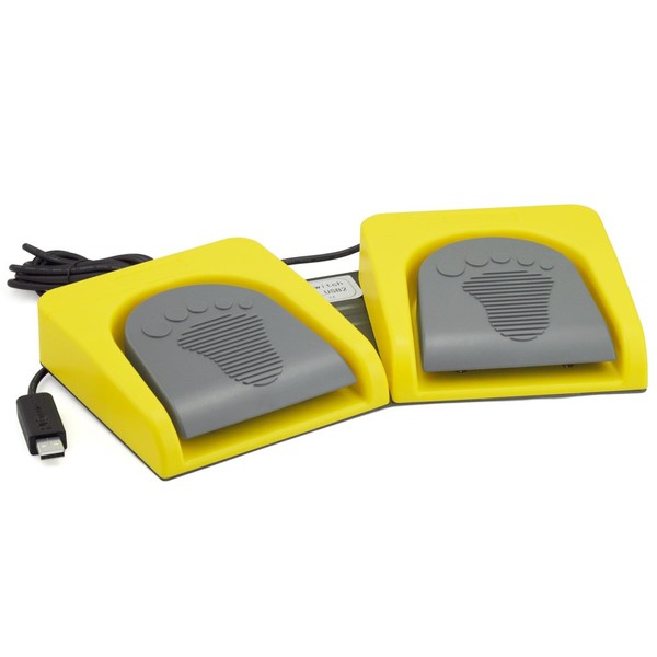 iKKEGOL USB Double 2 Foot Switch Control Pedal Video Game