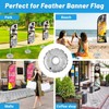 Hebterrka Pack of 1 Water Bag for Feather Flag Base,