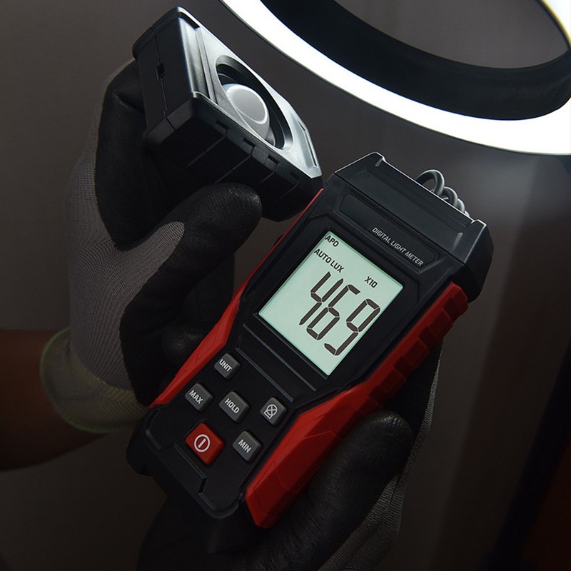 Digital Illuminometer 200000LX High Accuracy Light Meter Automatic Power Off