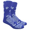 Mad Toro Paisley - Calcetines con bandana, Bandana de cachemira azul., Talla única