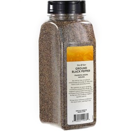 Pep and Zip Ground Black Pepper/Pimenta Negra Molida, Medium Coarse Ground, Non-GMO, Kosher, 18oz - bonus size with 38% more!