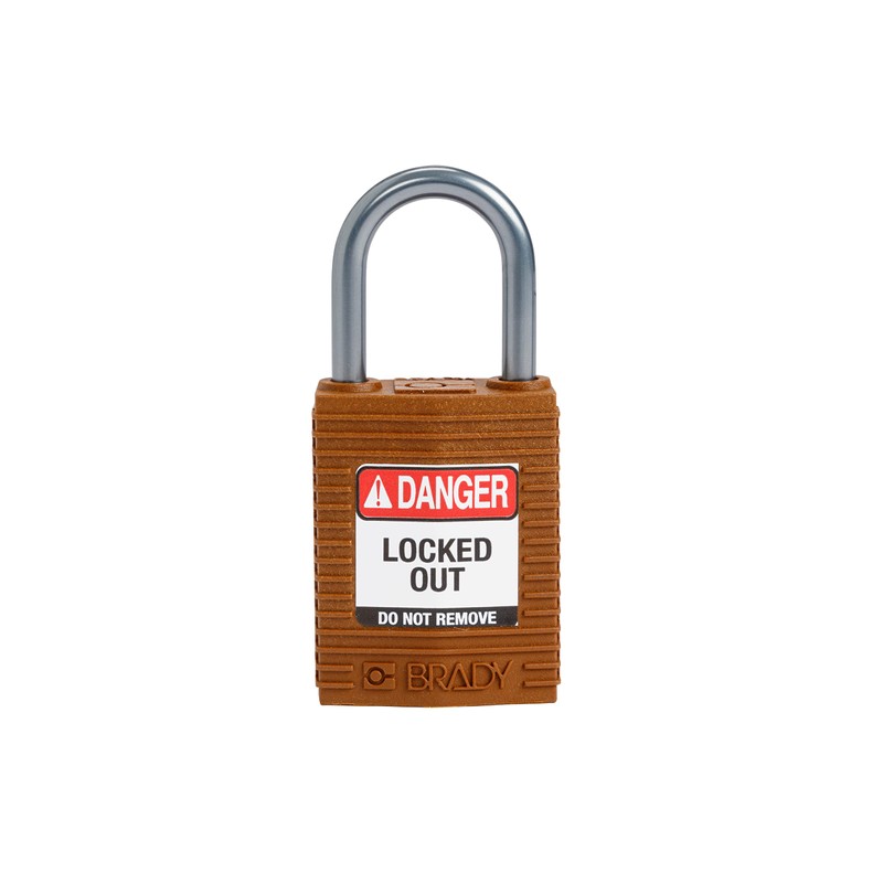Brady (CPT-BRN-25AL-KD) SafeKey Nylon Lockout Padlock - Compact with Aluminium