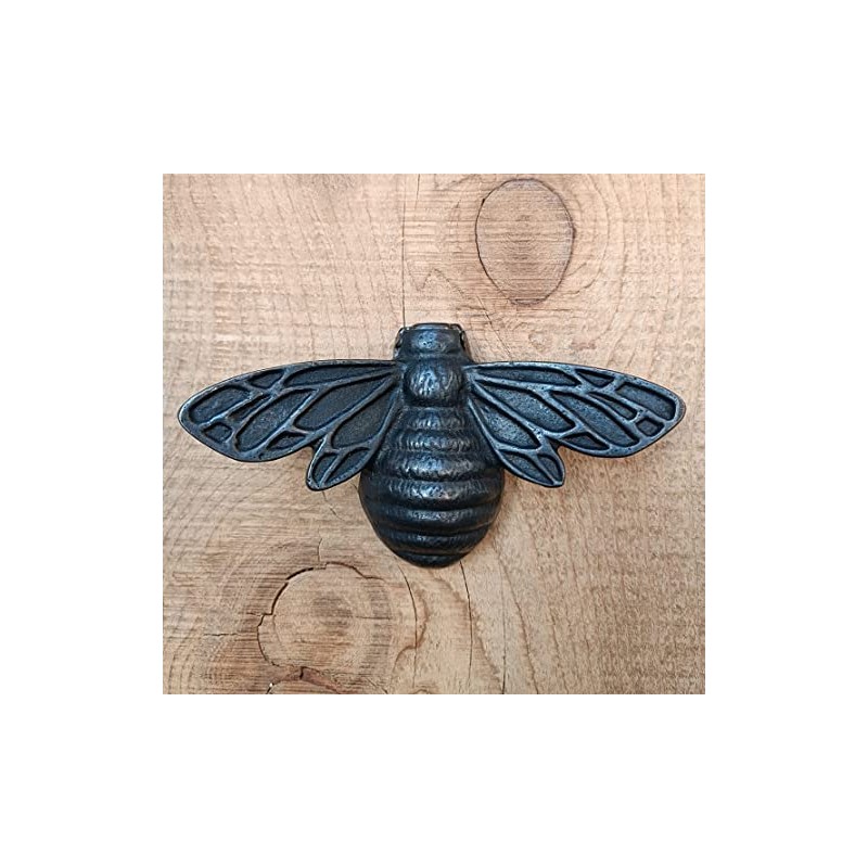 Solid Brass Bee Door Knocker,6.3 Inches Wide,3.5 inches Tall (Black