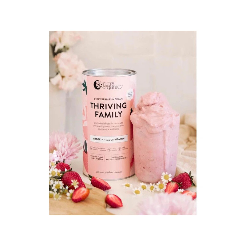 Nutra Naturals Thriving Family, Strawberries & Cream / 1kg