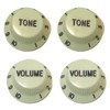 Lime Green guitar control knobs 0-10 scale 2x tone +
