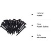 50 Pack 4.5 Inch Plastic Garden Stakes, Heavy Duty Landscape