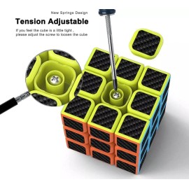 Mastery Cubo Rubik 3x3, Fibra De Carbono Lubricado Super Rápido
