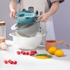 Mixing Bowls for Kitchen, 13 Piece Plastic Nesting Bowls Set