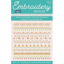 C&T Publishing C & T Publishing-Embroidery Stencils, Multicolor