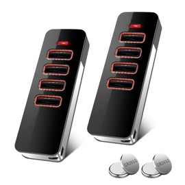 Wvoillty 868 MHz Remote Control for Summer Handheld Transmitter, Garage Door Opener, 4 Channels, Compatible with Sommer 4018V000, 4015862001900, S10019-00001 Rolling Code, Pack of 2