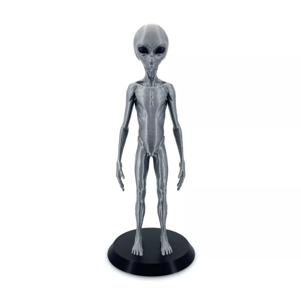 Grey Alien Figurine - 3D Printed Sci-Fi Extraterrestri