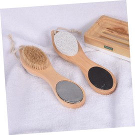 minkissy 1pc Foot File Gel Remover for Feet Exfoliating Foot Peel Electric Manicure Kit Exfoliating Body Scrubber Foot Scrub Pumice Pedicure File Bamboo