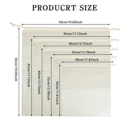 LECEHIVO 15 Pcs Dustproof Drawstring Bags Beige Dust Purse Storage Bags Non Woven String Pouch Handbags Fabric Cloth Covers Shoe Packing Organizer Pouch (Assorted Sizes)