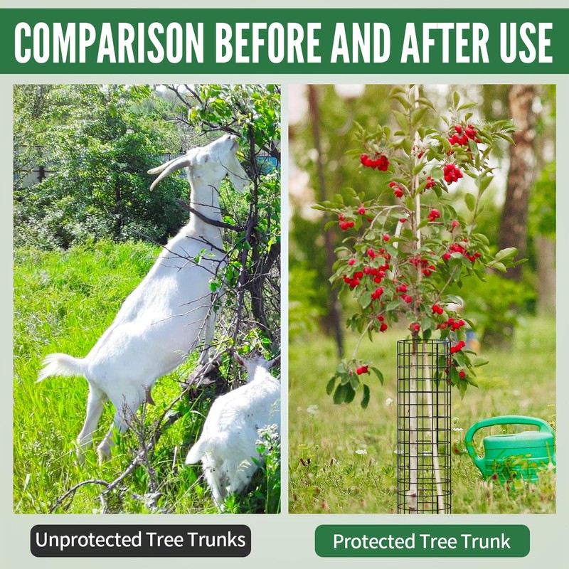 6 Pcs Tree Protectors from Deer, Tree Guards Trunk Protector