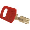 Brady SafeKey Lockout Padlock Aluminum Red 1.5" Steel Shkl
