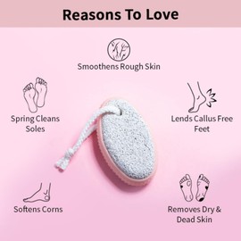 Nykaa Naturals Pumice Stone - Foot Callus Remover - Exfoliates Dry Skin - Softens Corns and Smooths Rough Skin for Polished Heels - Pink - 1 pc
