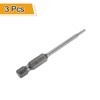 HARFINGTON 3pcs TT7 Security Torx Head Screwdriver Bit 2.56" (65mm)
