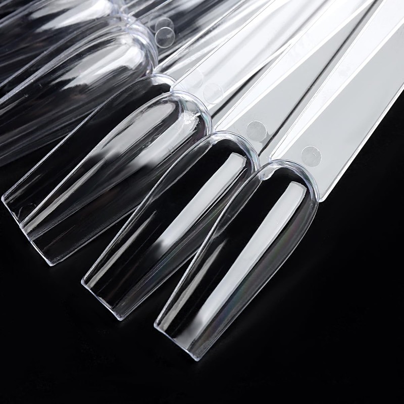 Fcozpjk Clear Nail Color Swatch Sticks, 150Pcs With Ring, Ballerina
