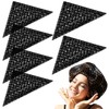 6 Pcs Triangle Hair Net Women Black Mesh Extra Large