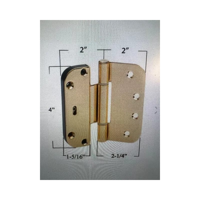 Ashland Adjustable Door Hinge-Ashland Horizontal 4x4 Guide 2D V400 antique