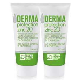 Derma Health - Derma Protection Zinc 20 Zinc Oxide Soothing and Protective Cream (20%) - 200ml - x2