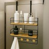 SDZOREN Over-the-Door Shower Caddy, Large Rustproof Hanging Bathroom Organizer with