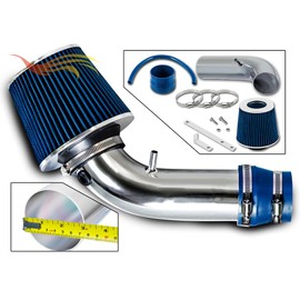 Rtunes Racing Short Ram Air Intake Kit + Filter Combo BLUE Compatible For 99-03 Chevy Tracker / 99-03 Grand Vitara JLS JLX JS 2.5L V6