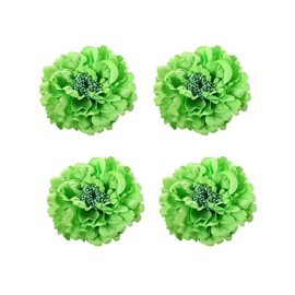 Koolgil Women's 4Pcs Bohemia Peony Flowers Hairpin Hair Clip Flower Brooch for Travel Party Festivals (Green)