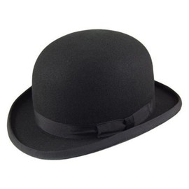 Hawkins Childs Wool Felt Bowler HAT 52CM-56CM. Black