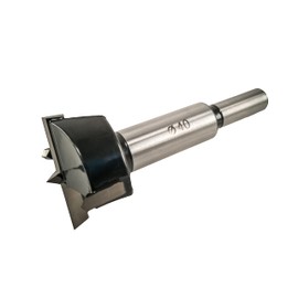 Forstner Drill bit 40 mm Tungsten Carbide Sharp Extra Thick Carbide Tip Long Shank Boring Wood