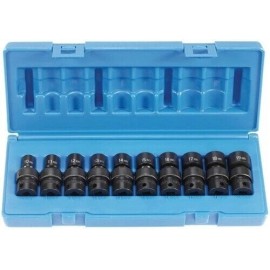 Grey Pneumatic 1210UM 3/8" Drive 10 Piece Universal Metric Set
