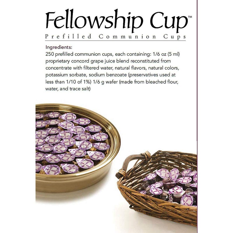 Broadman Church Supplies Pre-filled Communion Fellowship Cup, Juice and Wafer