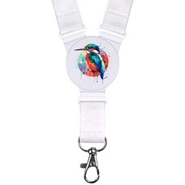 'Colourful Kingfisher' Neck Strap/Lanyard (LY00031958)