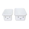 Fuji Horo Deep Square Container, Storage Container, Set of 2,