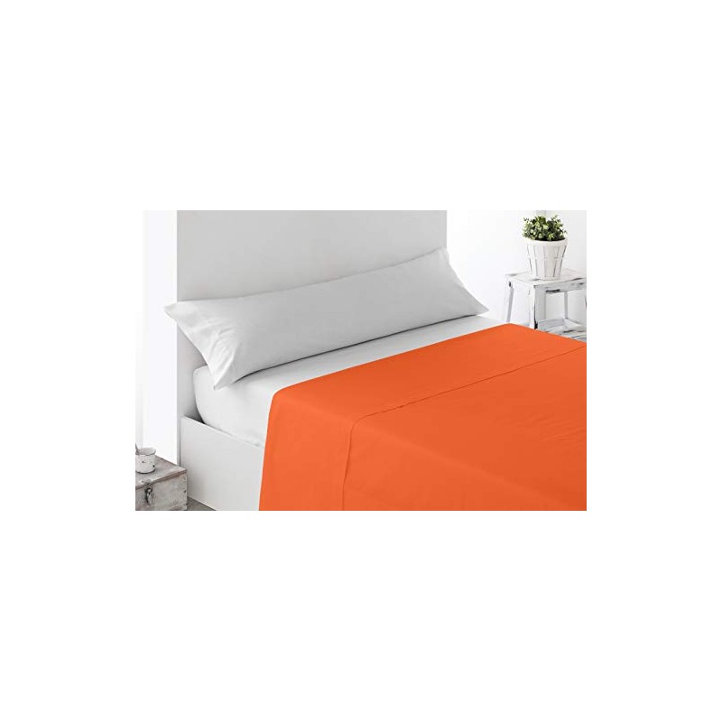 Miracle Home Flat Sheet, Soft and Comfortable 135 cm orange
