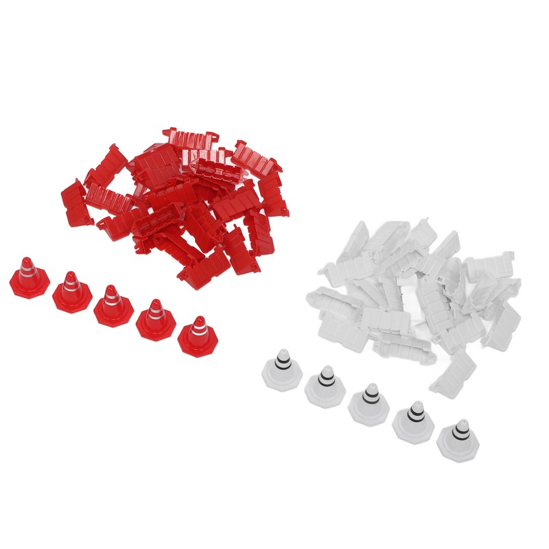 50pcs RC Car Racing Road Barrier Plastic Portable 10pcs RC