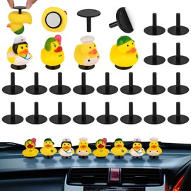 BZHYZKX Duck Holder for Dash, 20 Pcs Rubber Duck Plug with Strong Stickers | Easily Install Duck Mounts for Duck Display Lovers (Excluding Rubber Duck)