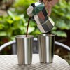SMLIXE 8 Pack 16oz Stainless Steel Pint Cup,Healthy Unbreakable and