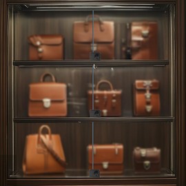 TOVOT Glass Cabinet Locks with Same Keys Double Opening Glass-Door Locks for Display Cabinet Showcase (2, Black)