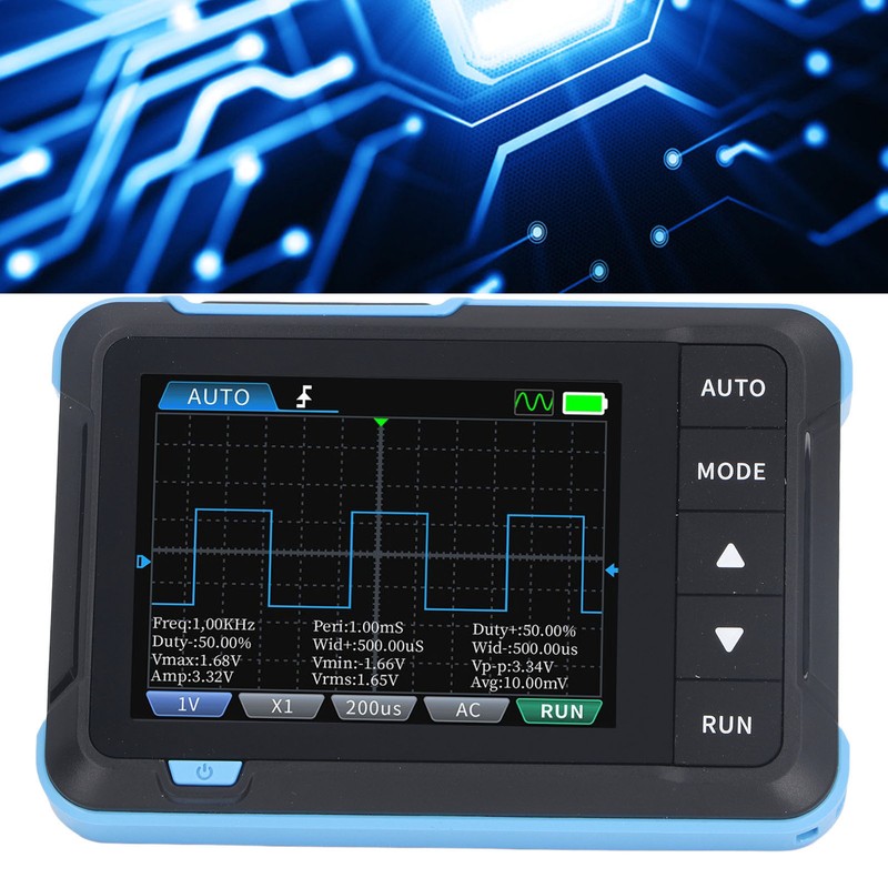 Handheld Digital Oscilloscope 2.8 Inch TFT 5.0MS/s High Sampling Rate