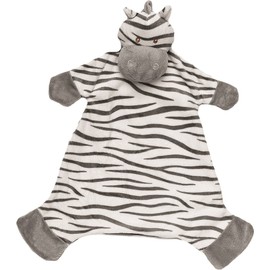 Suki Baby Zooma Soft Boa Plush Baby's Blankie with Embroidered Accents (Zebra)
